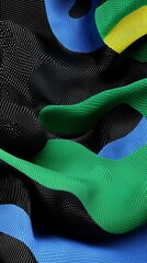 Black dark blue green emerald petrol teal lime yellow white abstract background.  Color gradient ombre blend.  Line stripe.  Bright light flash glow glitter neon metallic.  Noise grain mesh.  Christma