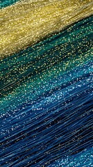 Black dark blue green emerald petrol teal lime yellow white abstract background.  Color gradient ombre blend.  Line stripe.  Bright light flash glow glitter neon metallic.  Noise grain mesh.  Christma