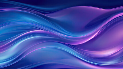 Fototapeta premium Abstract Background in Blue and Purple Neon Glow Colors, Speed of Light Concept, Dynamic Flowing Lines and Light Trails, Futuristic and Vibrant Design, High-Energy Visual with Motion and Fluidity