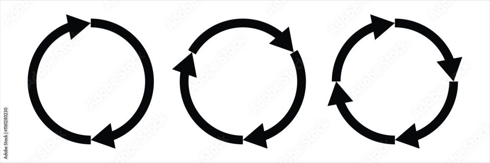 Poster black circle vector arrow. refresh arrow icon. loading arrow icon. vector illustration.