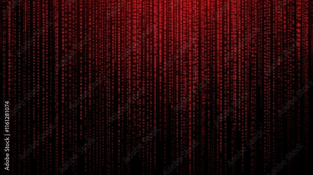 Poster digital matrix animation virtual space graphic design abstract environment close-up view futuristic 