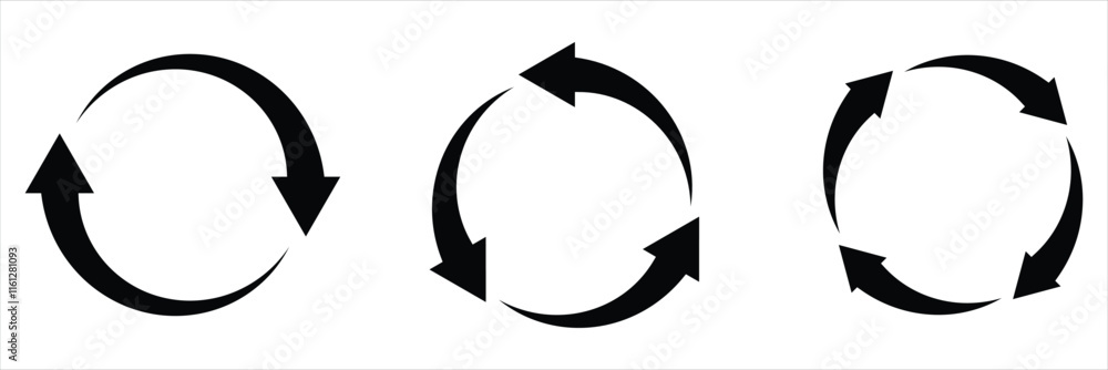 Poster restart icon vector set. reload, refresh and restart icon for website design. vector illustration. e