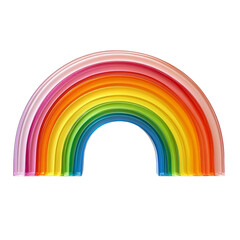 Fototapeta premium Vibrant Rainbow Arc: A Colorful Spectrum Display