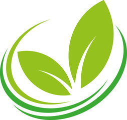 Blätter und Kreise, Pflanzen, Wellness, Heilpraktiker und Natur Logo, Icon
