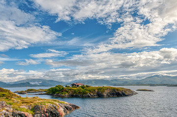 Obraz premium Hustadvika is a municipality in More og Romsdal county, Norway. It is located in the traditional districts of Nordmore and Romsdal.