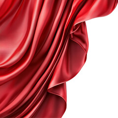 Crimson Silk Drape: A Study in Red