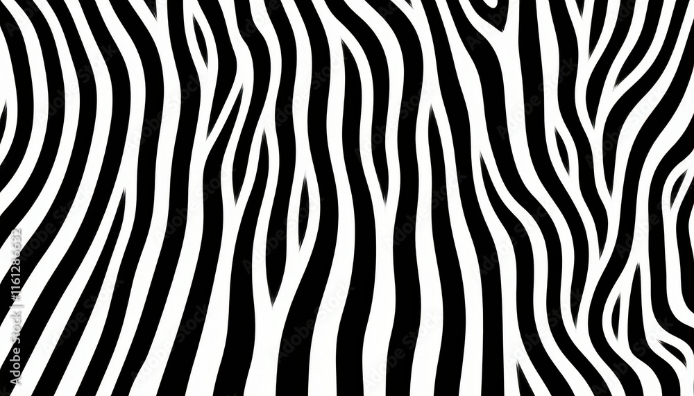 Poster zebra striped background featuring dynamic lines and an intricate pattern that creates a bold visual