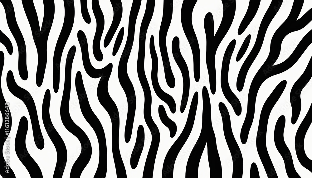 Poster dynamic zebra striped background with swirling patterns that evoke a sense of movement and creativit