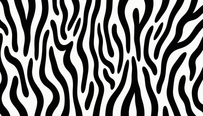 Dynamic zebra striped background with swirling patterns that evoke a sense of movement and creativity, suitable for a variety of artistic applications.