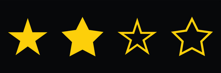 Obraz premium Star icon set
