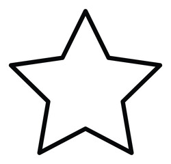 Obraz premium Star icon outline