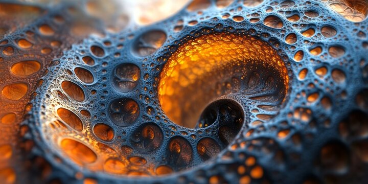 shapes twist into surreal futuristic abstract visual patterns., Generative AI