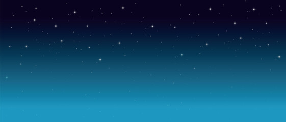 Obraz premium The clear night sky is filled with countless twinkling stars, providing a stunning backdrop