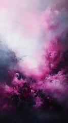 Fototapeta premium Black dark purple red burgundy wine magenta maroon plum watercolor water. 