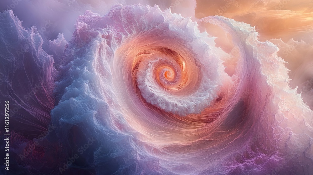 Aufkleber pastel swirls pulse through ethereal dreamlike wave patterns., generative ai