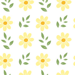 spring inspired design. Seamless flowers vector pattern minimalist style in pastel colors. spring inspired design.