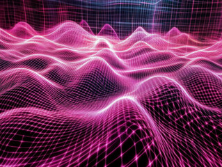 Fototapeta premium abstract neon light waves