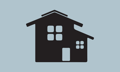 Set of house on white background, vector illustration stock illustration