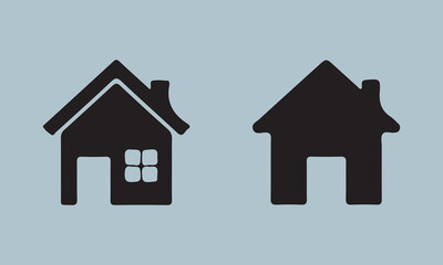 Set of house on white background, vector illustration stock illustration