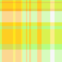 Flannel texture textile vector, checked plaid tartan fabric. Choice check seamless pattern background in yellow and lime colors.