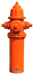 Orange fire hydrant