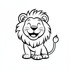 Obraz premium Intricate Black and White Lion Face Tattoo Design Showcasing Bold Lines and Artistic Expression Representing Strength and Courage in Body Art Culture