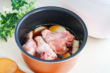 炊飯器で作る大根と手羽元の煮物