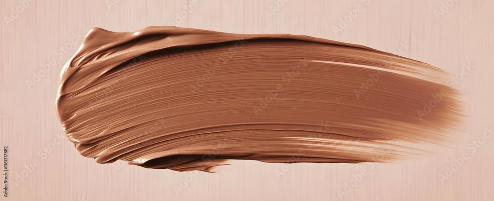 Poster background brush stroke of mocha mousse color on a delicate background
