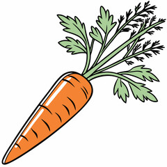carrots with leaves