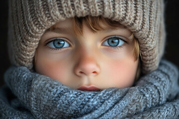 Boy In Winter Clothes