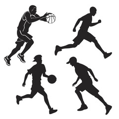 Dynamic Sports Silhouette Vector Pack