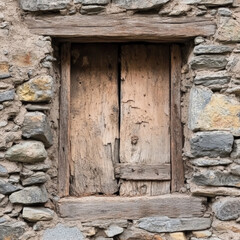 Wood Window Frame Isolated