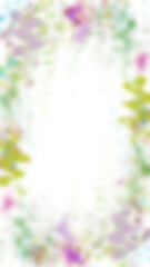 An abstract transparent wavy vignette design element overlay.