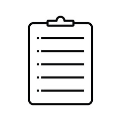 Simple Clipboard Symbol Illustration. Modern Clipboard Icon Vector. Clipboard Icon Isolated on White background.