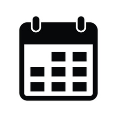 Date Calendar Vector Icon. Calendar Icon for Websites and Graphic Designs.