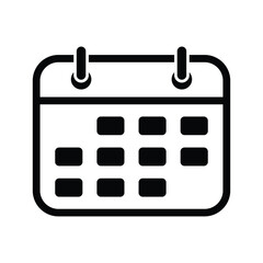 Date Calendar Vector Icon. Calendar Icon for Websites and Graphic Designs.