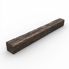 Fototapeta premium Wooden Beam Isolated