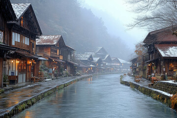 Fototapeta premium Japanese Winter