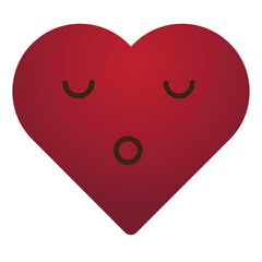 symbol of a broken heart on a white background