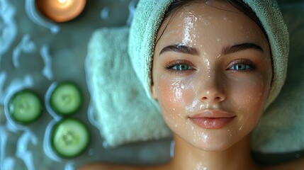 Facial Mask, Spa Treatment, Skincare Routine