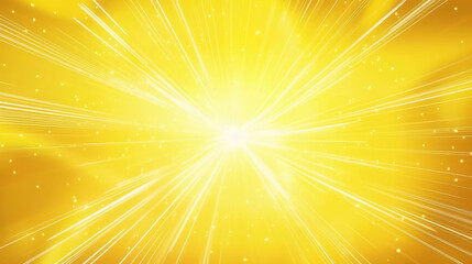 Yellow abstract background with light of sunburst. yellow starburst with halftone. sun ray retro background with flash