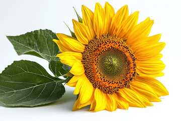 Obraz premium sunflower on white background