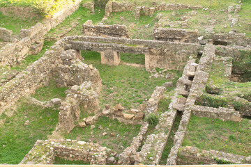 the ruins of a Roman camp in Italy