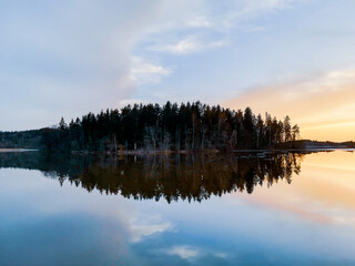reflection in the water