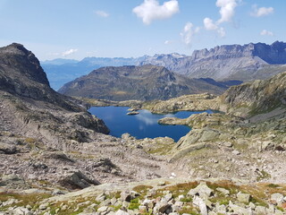 Naklejka premium Lac Cornu, Alpes françaises