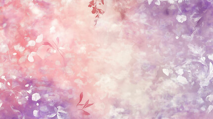 Fototapeta premium Floral Background with bokeh, Valentine's Day Background Image