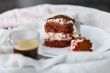 The most traditional rustic black forest pie