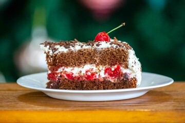 The most traditional rustic black forest pie