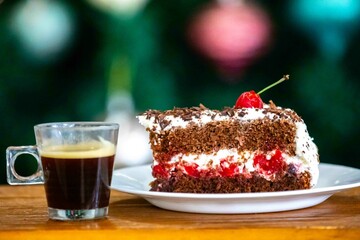 The most traditional rustic black forest pie