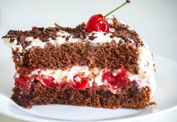 The most traditional rustic black forest pie